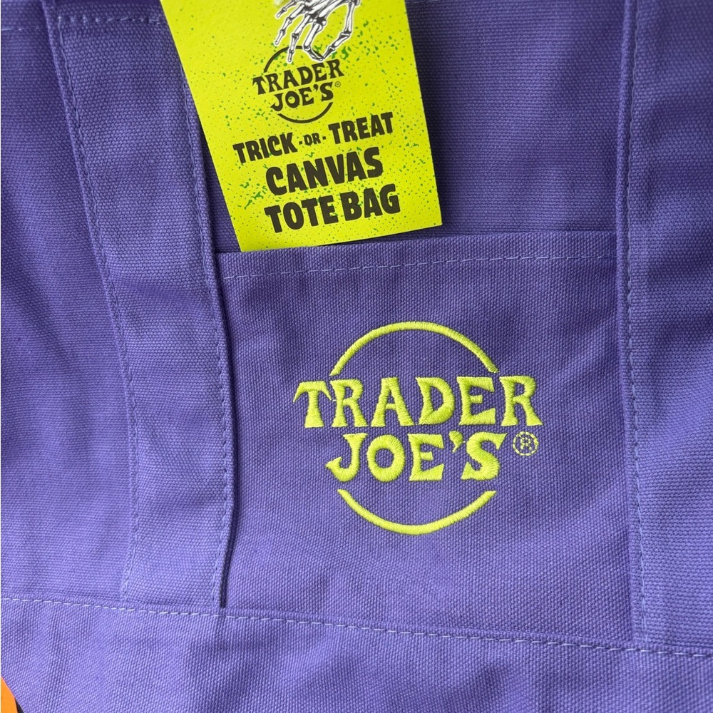 Trader Joe’s, mini Purple Tote Bag NWT for ONE BAG